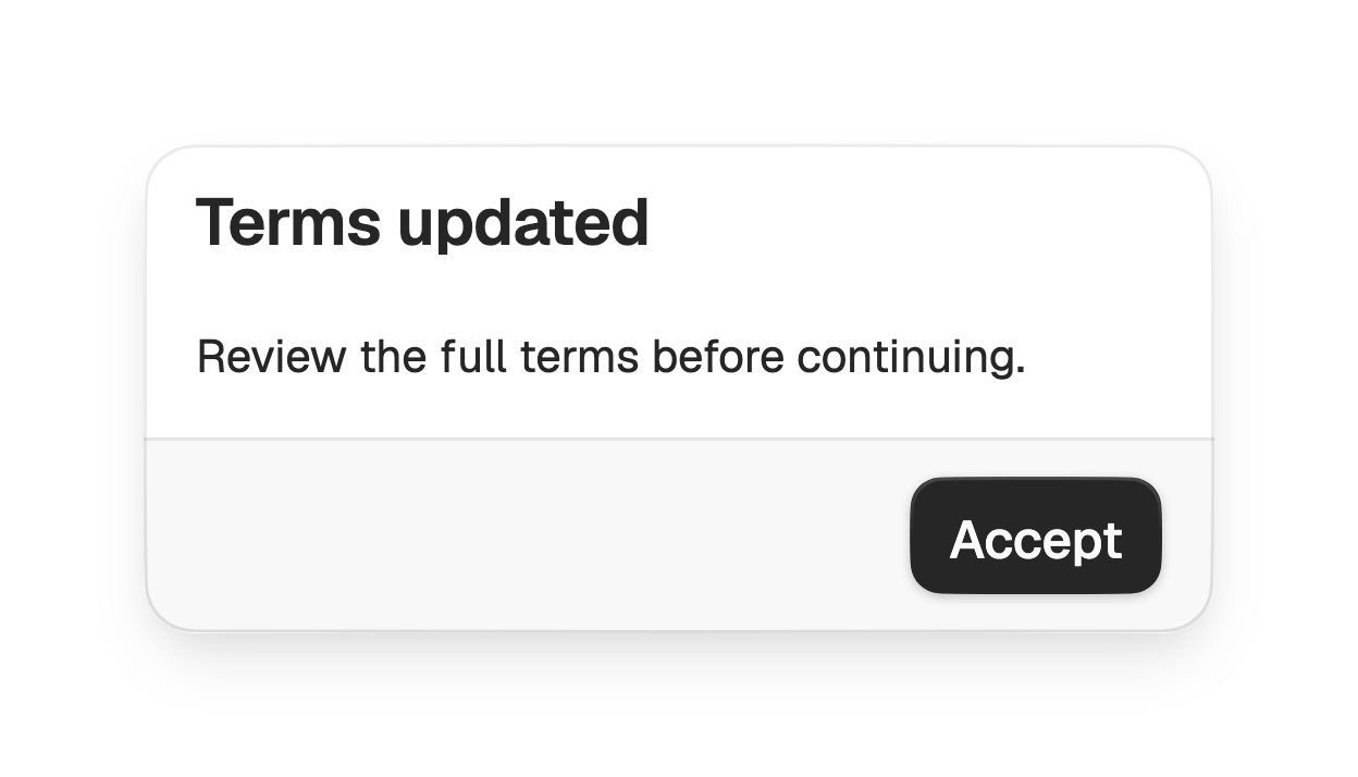 Alert dialog with content