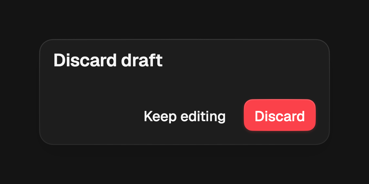 Alert dialog bare footer