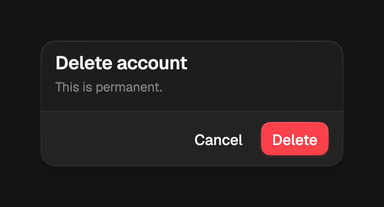 Alert dialog