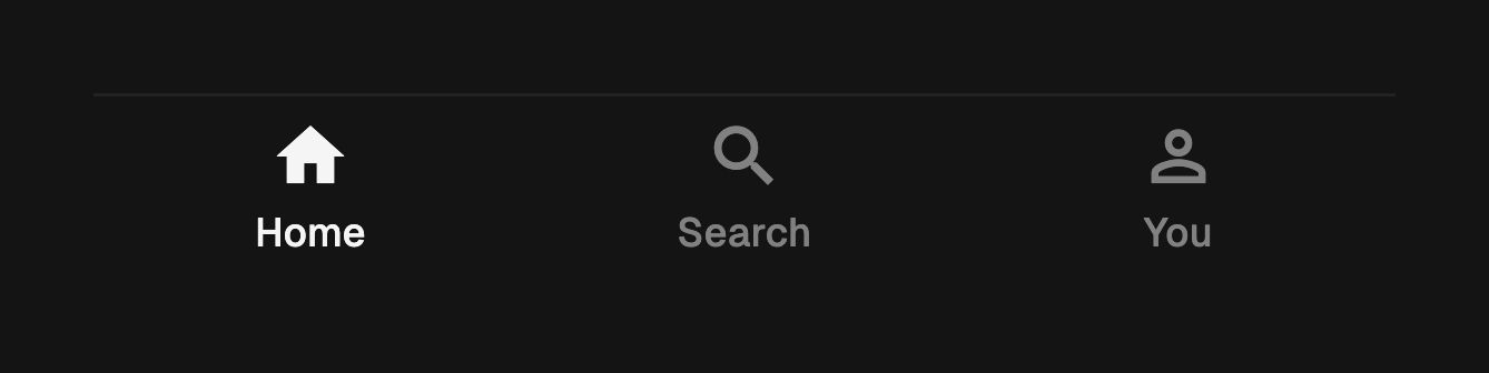 Bottom nav bar