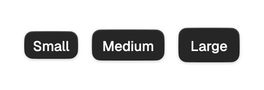 Button sizes
