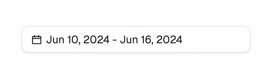 Date picker range