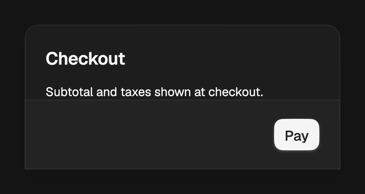 Drawer filled footer