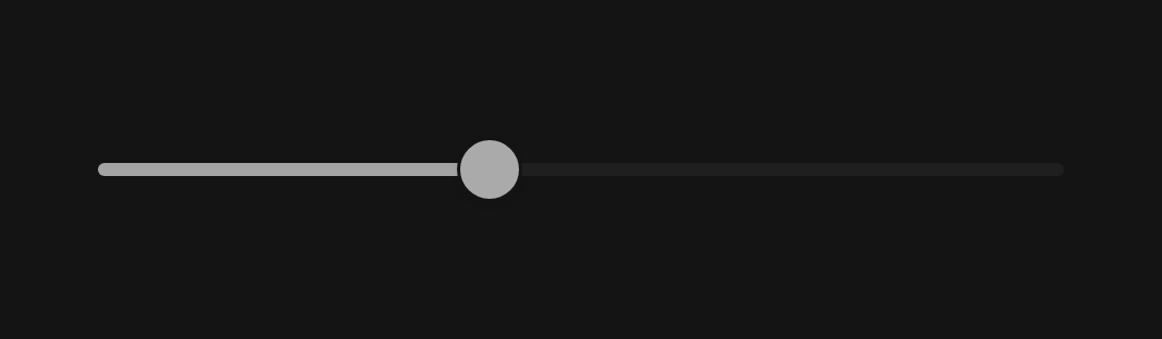 Disabled slider