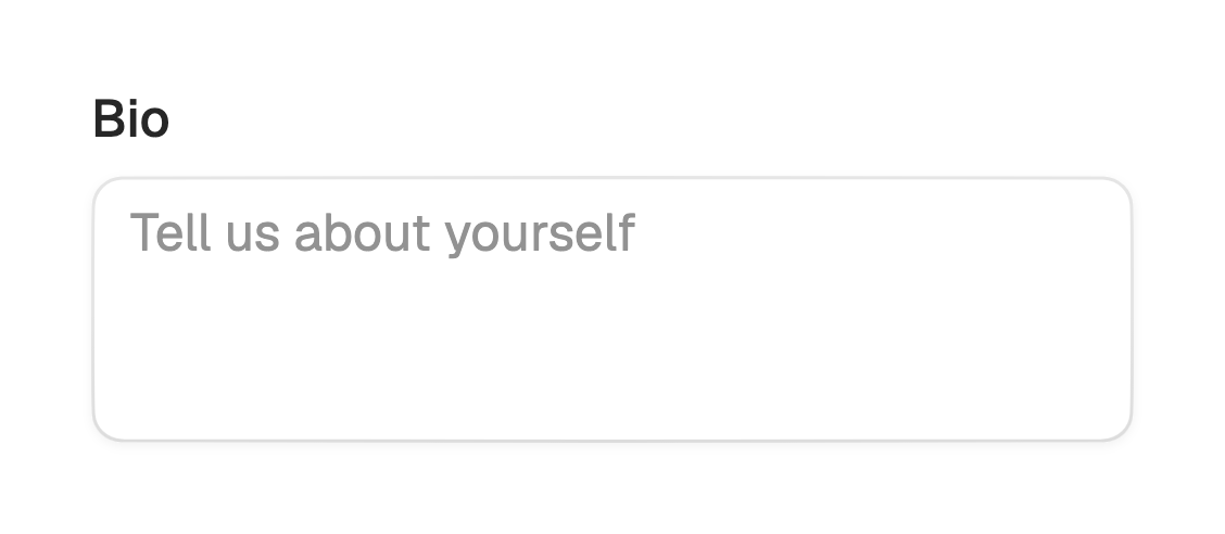 Multiline text field